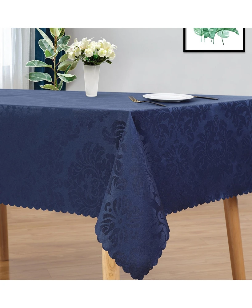 Caromio Damask Jacquard Fabric Tablecloth 52" x 70"