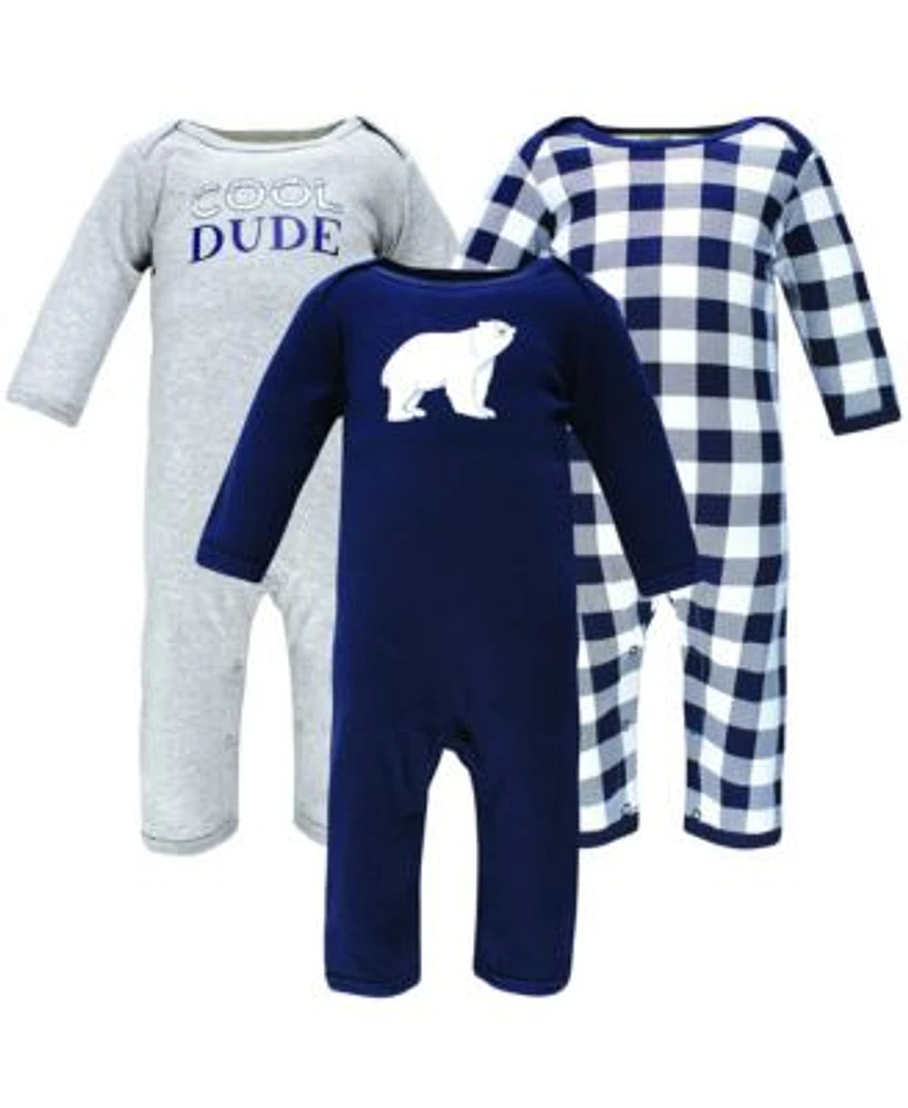 Hudson Baby Baby Boys Hudson Cotton Coveralls Train 3 6 Months
