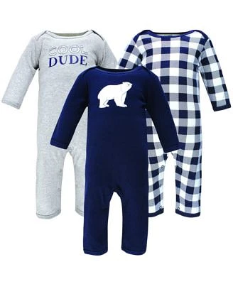 Hudson Baby Baby Boys Hudson Cotton Coveralls Train 3 6 Months