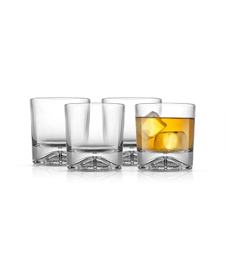 JoyJolt Swish Double Old Fashioned Tumblers - 10 oz, Set of 4