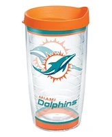 Tervis Tumbler Tervis Nfl Miami Dolphins - Tradition Made in Usa Double Walled Insulated Tumbler Travel Cup Keeps Drinks Cold & Hot, 16oz, Classic