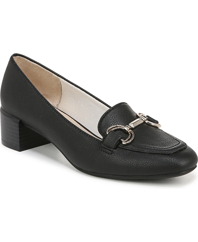 LifeStride Bliss Slip On Block Heel Loafers