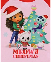 Gabby's Dollhouse Toddler Girls Meowy Christmas Show Sleep Pajama Set