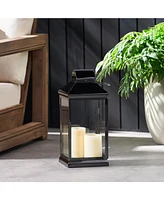 Streamdale Furniture Minimalist Modern Lantern with Tapered Design and Tempered Glass