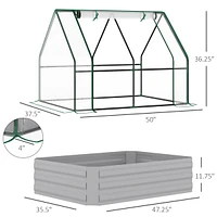 Streamdale Furniture Versatile Raised Garden Bed and Greenhouse Cover for Plant Protection