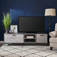 Streamdale Furniture Modern Industrial Tv Stand with Storage and Hairpin Legs