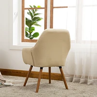 Streamdale Furniture Contemporary Fabric Accent Chair, Tan