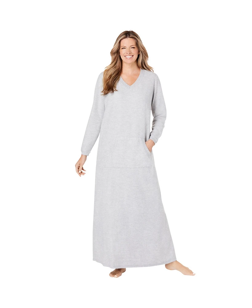 Dreams & Co. Women's Plus Size Long Sherpa Lounger