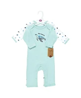 Touched by Nature Baby Boys Organic Cotton Coveralls