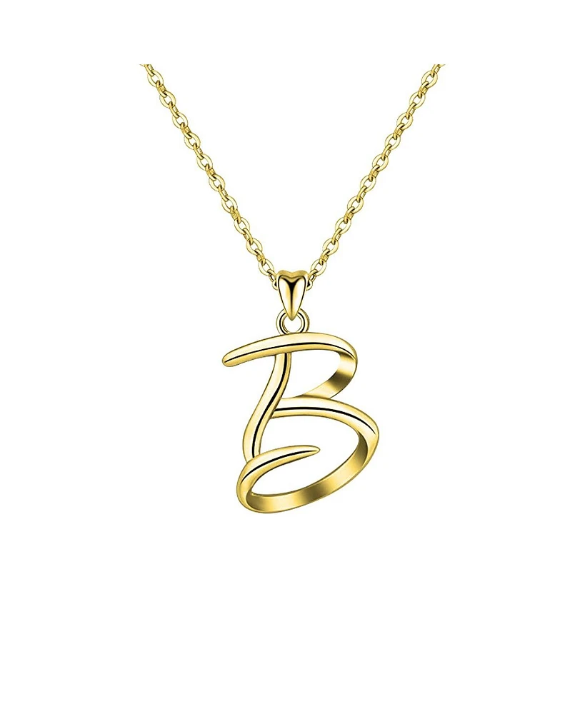 GiGiGirl Stylish 14K Gold Plated Initial Necklace.