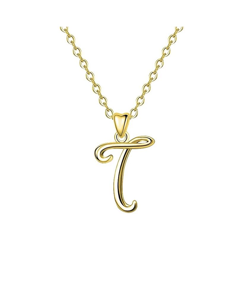 GiGiGirl Stylish 14K Gold Plated Initial Necklace.