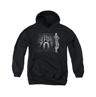 Dc Comics Boys Youth Kneel Zod Pull Over Hoodie / Hooded Sweatshirt