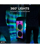 Gemini 360° Portable Bluetooth Speaker w/ Led Party Lighting