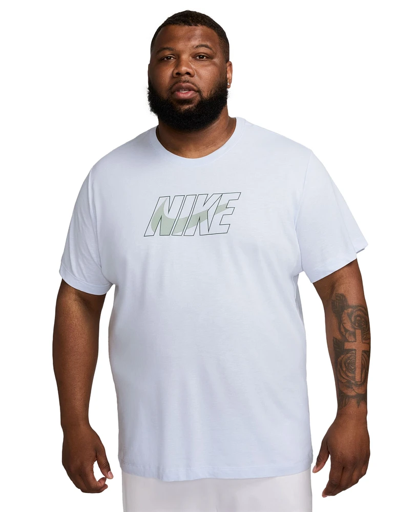 Nike Men's Dri-fit Fitness Short Sleeve Logo Graphic T-Shirt