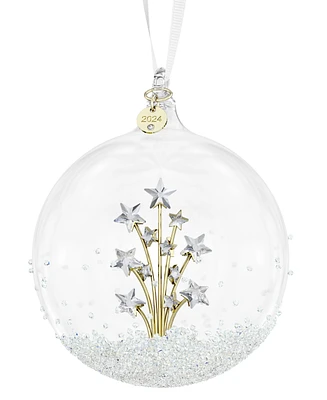 Swarovski Ball with Fireworks Stars Hanging Crystal Ornament