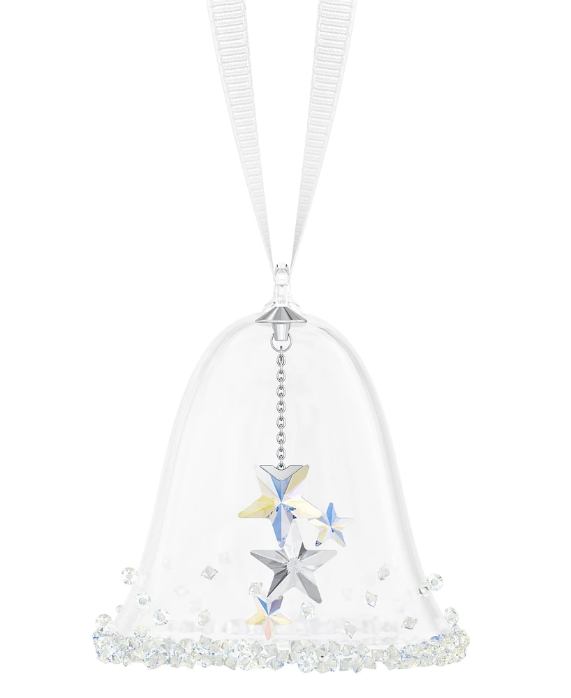 Swarovski Crystal Bell with Stars Hanging Ornament