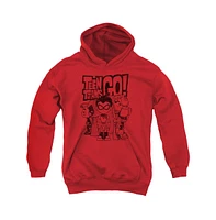 Teen Titans Go Boys Youth Team Up Pull Over Hoodie / Hooded Sweatshirt