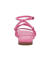 Marc Fisher Women's Lakity Strappy Square Toe Flat Sandals