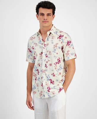 Club Room Men's Woven Floral Shirt, Created for Macy's