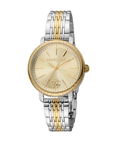 Roberto Cavalli Women's Quartz Two-tone Stainless Steel Watch 32mm