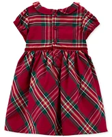 Carter's Baby Girls Plaid Sateen Holiday Dress