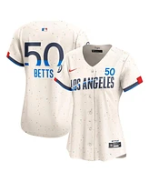 Nike Women's Cream Los Angeles Dodgers Mookie Betts 2024 City Connect Limited Player Jersey