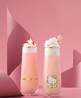 JoyJolt Hello Kitty Stay Gold Stemless Flutes, Set of 4