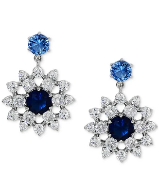 Eliot Danori 18k Cubic Zirconia Snowflake Drop Earrings