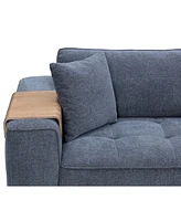 Nycolle -Pc. Modular Fabric L-Shape Sectional with 1 Console