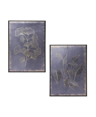 Slickblue Natural Impressions: Set of 2 Framed Foliage Prints