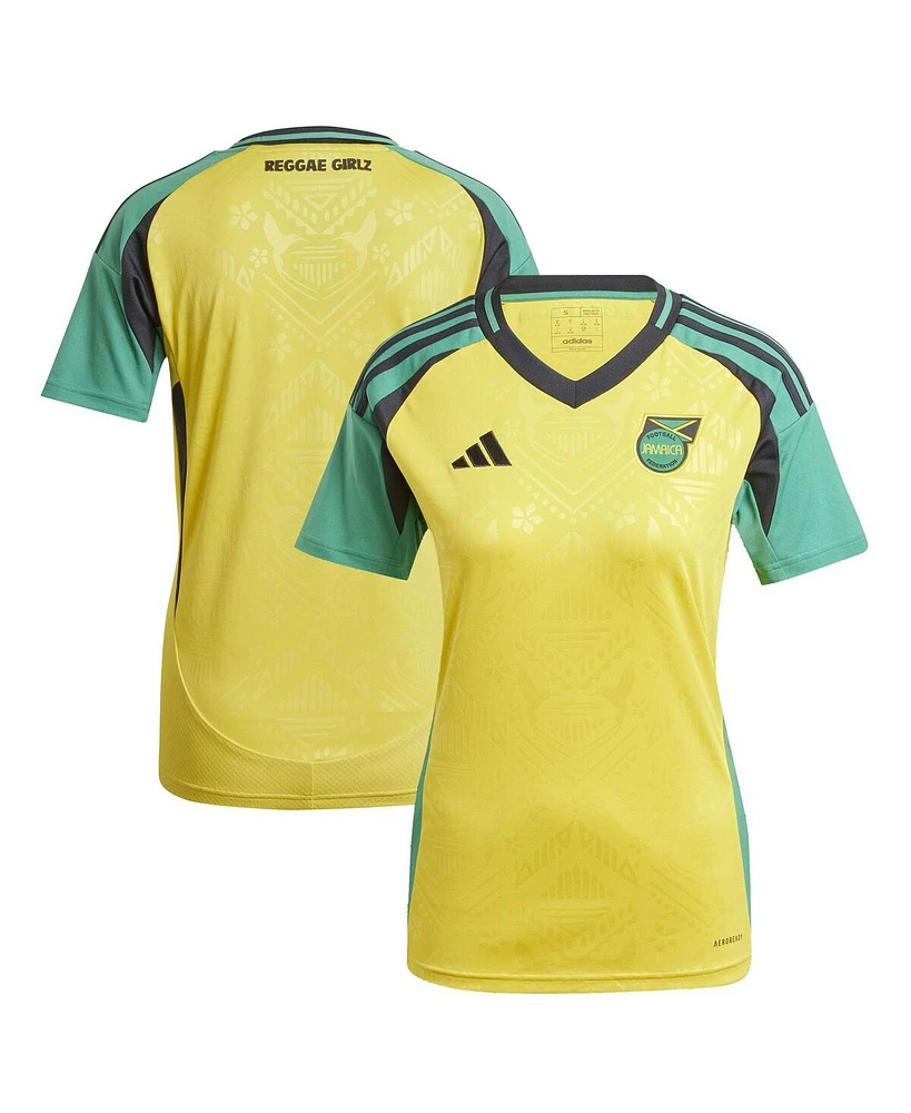 Adidas Women's Yellow Jamaica National Team 2024 Home Replica Jersey