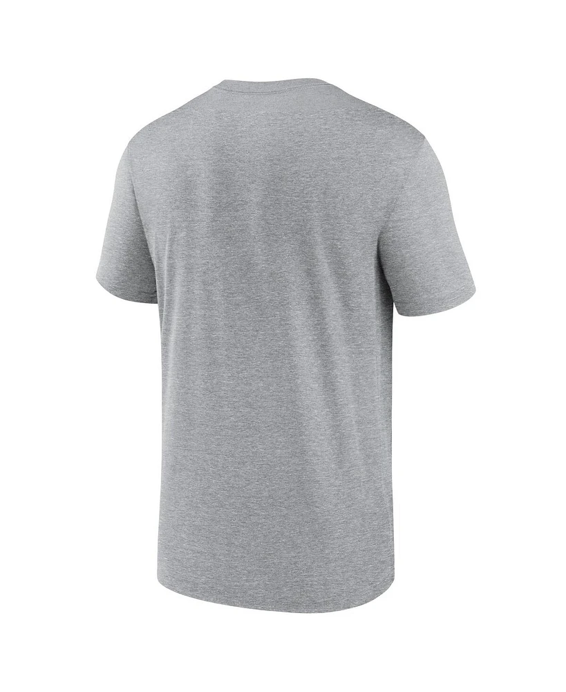 Nike Men's Heather Charcoal Cleveland Guardians Authentic Collection Early Work Tri-Blend Performance T-Shirt