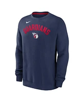 Nike Men's Navy Cleveland Guardians Classic Fleece Performance Pullover Sweatshirt