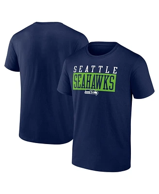 Fanatics Men's College Navy Seattle Seahawks Head to Beat T-Shirt