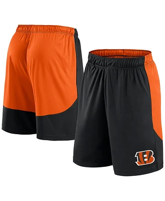 Fanatics Men's Black/Orange Cincinnati Bengals Go Hard Shorts