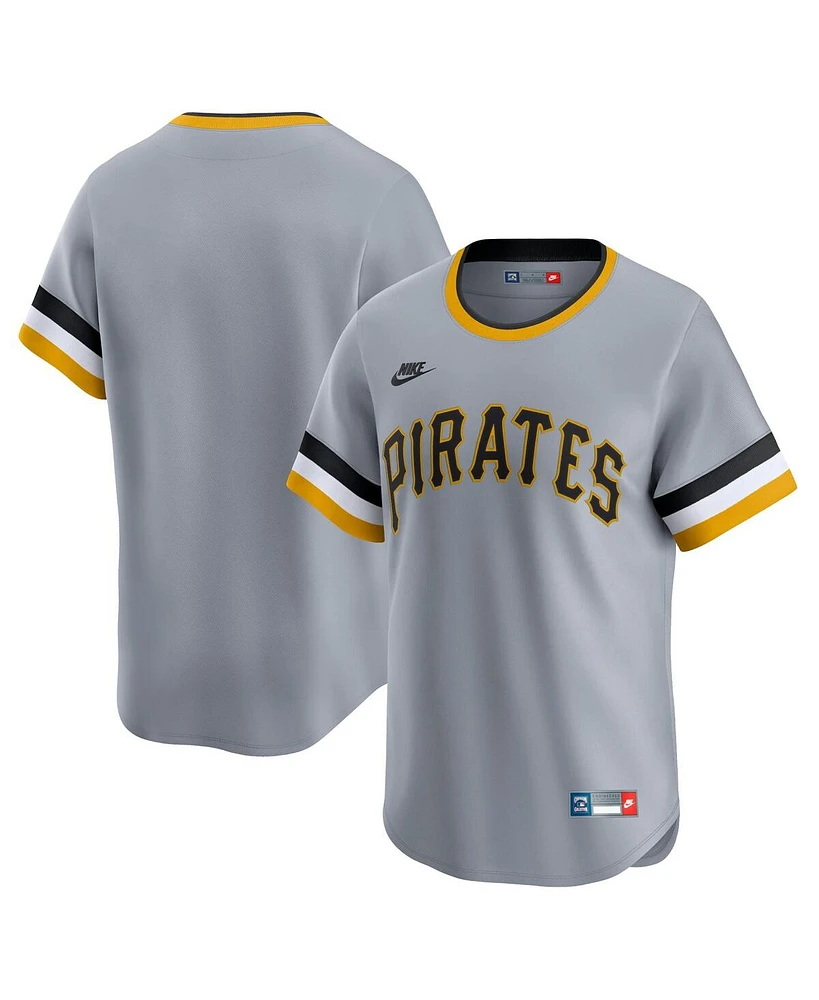 Nike Men's Gray Pittsburgh Pirates Cooperstown Collection Limited Jersey