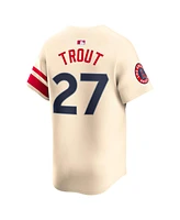 Nike Men's Mike Trout Cream Los Angeles Angels City Connect Limited Player Jersey