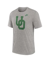 Nike Men's Heather Oregon Ducks Blitz Evergreen Legacy Primary Tri-Blend T-Shirt