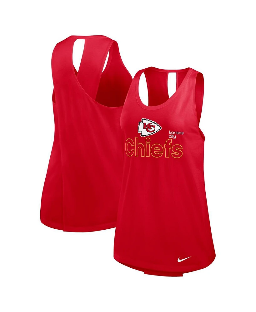 Nike Women's Red Kansas City Chiefs Performance Tank Top