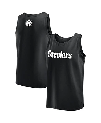 Fanatics Men's Black Pittsburgh Steelers Elements Tank Top