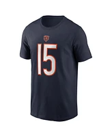 Nike Men's Rome Odunze Navy Chicago Bears 2024 Nfl Draft First Round Pick Name Number T-Shirt