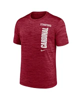 Nike Men's Cardinal Stanford 2024 Sideline Velocity Performance T-Shirt