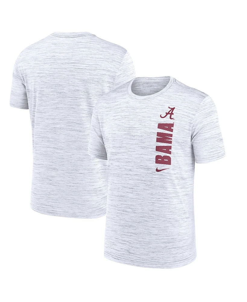 Nike Men's White Alabama Crimson Tide 2024 Sideline Velocity Performance T-Shirt
