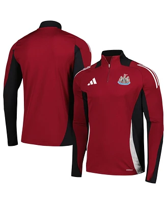 Adidas Men's Burgundy Newcastle United 2024/25 Aeroready Raglan Quarter-Zip Training Top