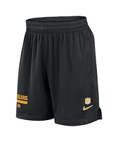 Nike Men's Black Pittsburgh Steelers 2024 Sideline Performance Mesh Shorts