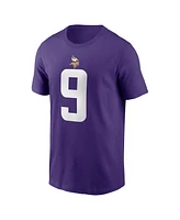 Nike Men's J.j. McCarthy Purple Minnesota Vikings 2024 Nfl Draft First Round Pick Name Number T-Shirt