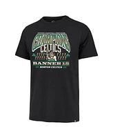 '47 Brand Men's Black Boston Celtics 18-Time Nba Finals Champions Banner Franklin T-Shirt