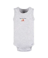 Gerber Baby Girls Sleeveless Onesies Bodysuits, 4 Pack