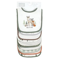 Hudson Baby Unisex Baby Cotton Bibs, One Size