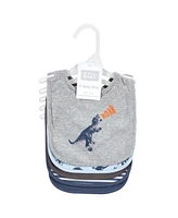 Hudson Baby Infant Boys Cotton Bibs, Dino Roar, One Size